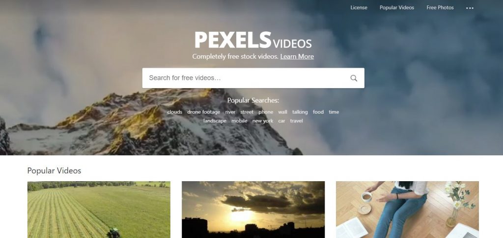 pexels 1024x486 - 動画編集練習用の映像素材サイト5選