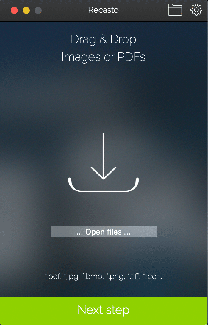 step1 - 【無料】一瞬で画像ファイルをPDF化する無料アプリ【Mac】